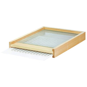 API 10 Frame Compatible Beehive Screened Mite Pest Control Bottom Board, Brown - TRAPSKI