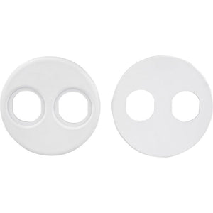 Sea-Dog 4" Gauge Power Socket Adapter Mounting Plate - White - TRAPSKI
