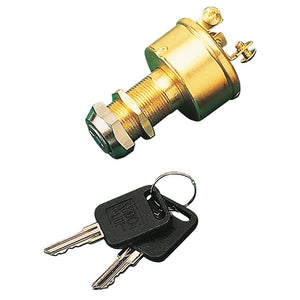 Sea-Dog Brass 3-Position Key Ignition Switch - TRAPSKI