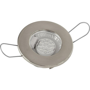 Sea-Dog LED Overhead Light - Brushed Finish - 60 Lumens - Clear Lens - Stamped 304 Stainless Steel - TRAPSKI
