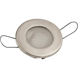 Sea-Dog LED Overhead Light - Brushed Finish - 60 Lumens - Frosted Lens - Stamped 304 Stainless Steel - TRAPSKI