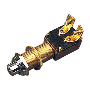 Sea-Dog Momentary Push Button Switch - Stamped Brass - TRAPSKI