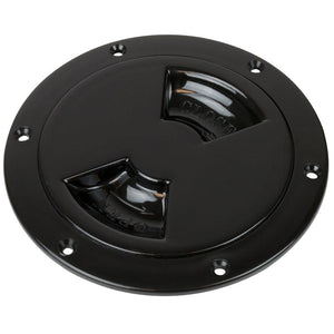 Sea-Dog Quarter-Turn Smooth Deck Plate w/Internal Collar - Black - 8" - TRAPSKI