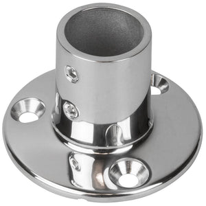 Sea-Dog Rail Base Fitting 2-3/4" Round Base 90 316 Stainless Steel - 1" OD - TRAPSKI