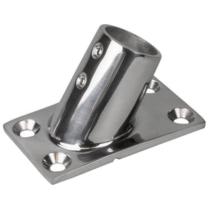 Sea-Dog Rail Base Fitting Rectangular Base 60 316 Stainless Steel - 1-7/8" x 3-1/4" - 1" OD - TRAPSKI