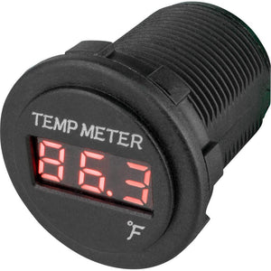 Sea-Dog Round Red LED Temperature Meter - TRAPSKI
