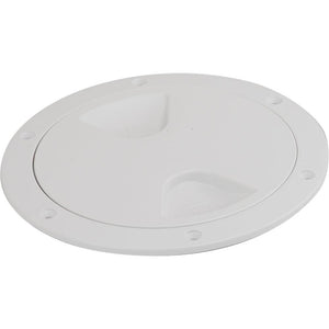 Sea-Dog Screw-Out Deck Plate - White - 6" - TRAPSKI