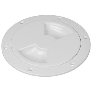 Sea-Dog Smooth Quarter Turn Deck Plate - White - 6" - TRAPSKI