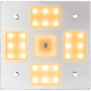 Sea-Dog Square LED Mirror Light w/On/Off Dimmer - White Blue - TRAPSKI