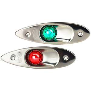Sea-Dog Stainless Steel Flush Mount LED Side Lights - TRAPSKI