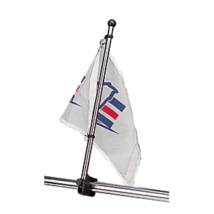 Sea-Dog Stainless Steel Rail Mount Flagpole - 17" - TRAPSKI