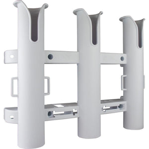 Sea-Dog Triple Threat Three Pole Rod Holder - White - TRAPSKI