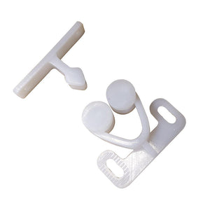 Sea-Dog Twin Roller Door Catch - White - TRAPSKI