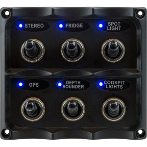 Sea-Dog Water Resistant Toggle Switch Panel - TRAPSKI