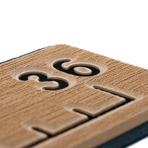 SeaDek 36 Routed Ruler - 6mm - Brushed Texture - Mocha/Black - TRAPSKI