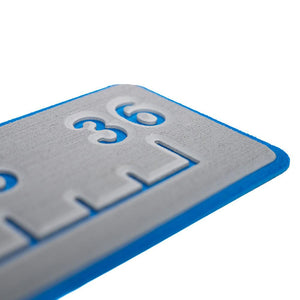 SeaDek 36 Routed Ruler - 6mm - Brushed Texture - Storm Grey/Bimini Blue - TRAPSKI