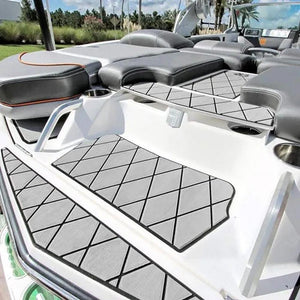 SeaDek 40" x 80" 6mm Two Color Diamond Full Sheet - Brushed Texture - Storm Grey/Black (1016mm x 2032mm x 6mm) - TRAPSKI