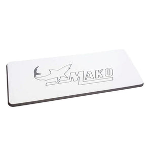 SeaDek Mako Logo Helm Pad - White/Storm Grey Embossed - TRAPSKI