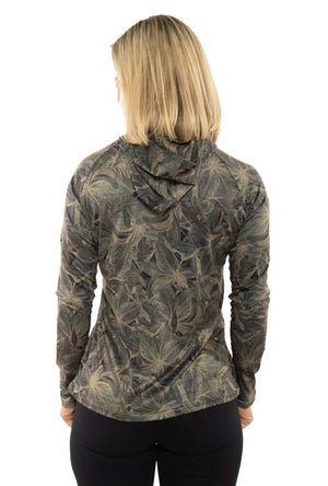 Mangrove Camo Sport Tec Hooded Long Sleeve – Women's
