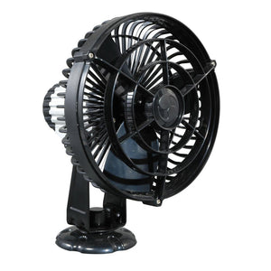 SEEKR by Caframo Kona 817 12V 3-Speed 7" Waterproof Fan - Black - TRAPSKI