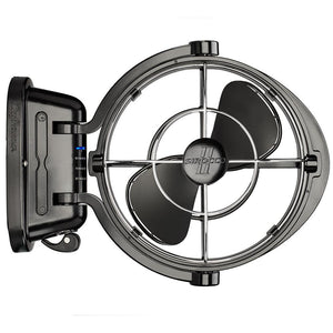 SEEKR by Caframo Sirocco II 3-Speed 7" Gimbal Fan - Black - 12-24V - TRAPSKI