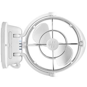 SEEKR by Caframo Sirocco II 3-Speed 7" Gimbal Fan - White - 12-24V - TRAPSKI