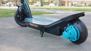 Razor Power Core E100 Electric Scooter with Aluminum Deck and Hand Brake, Blue - TRAPSKI