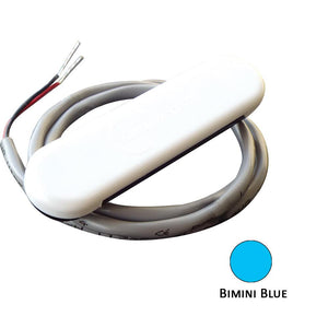 Shadow-Caster Courtesy Light w/2' Lead Wire - White ABS Cover - Bimini Blue - 4-Pack - TRAPSKI