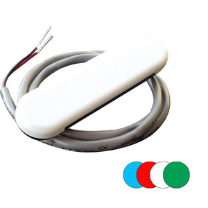 Shadow-Caster Courtesy Light w/2' Lead Wire - White ABS Cover - RGB Multi-Color - 4-Pack - TRAPSKI