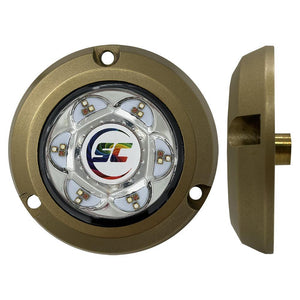 Shadow-Caster SC2 Series Bronze Surface Mount Underwater Light - Full-Color - TRAPSKI