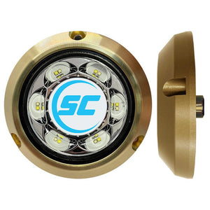 Shadow-Caster SC3 Series Blue/White Bronze Surface Mount Underwater Light - TRAPSKI