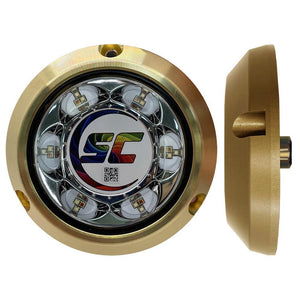 Shadow-Caster SC3 Series CC (Full Color Change) Bronze Surface Mount Underwater Light - TRAPSKI