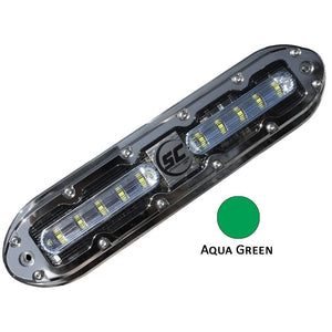 Shadow-Caster SCM-10 LED Underwater Light w/20' Cable - 316 SS Housing - Aqua Green - TRAPSKI