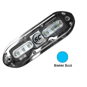 Shadow-Caster SCM-6 LED Underwater Light w/20' Cable - 316 SS Housing - Bimini Blue - TRAPSKI