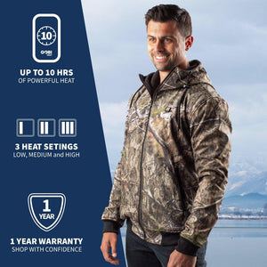 Shadow Men's Heated Hunting Hoodie - Available in Mossy Oak® and Real Tree® - TRAPSKI