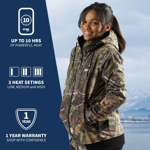 Shadow Women's Heated Hunting Hoodie - Available in Mossy Oak® and Real Tree® - TRAPSKI