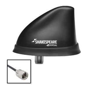 Shakespeare Dorsal Antenna Black Low Profile 26 RGB Cable w/PL-259 - TRAPSKI