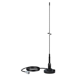 Shakespeare VHF 19" 5218 Black SS Whip Antenna - Magnetic Mount - TRAPSKI