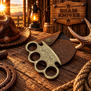 Royal Grip Premium Engraved Brass Knuckle – Handmade Display Piece