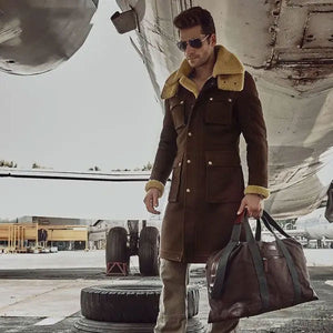 Men’s Shearling Fur Parka – Australian Sheepskin Wool