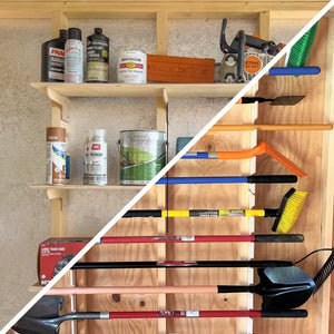 Overhead Weed Wacker Rack – Ceiling Mount Storage