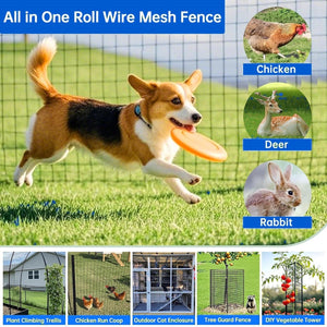 Vinyl-Coated Metal Welded Wire Fence with PVC Coating - Black