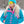 Sherpa Fleece Jacket Blue / Pink - Women's