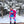 Sherpa Fleece Jacket Pink / Blue - Women's