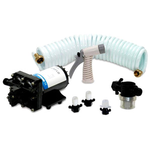 Shurflo by Pentair BLASTERII Washdown Kit - 12VDC, 3.5GPM w/25 Hose, Nozzle, Strainer Fittings - TRAPSKI