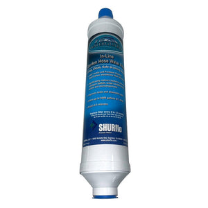Shurflo by Pentair Quad-Stage Bacteriostatic KDF/Carbon In-Line City Water Entry Filter w/Garden Hose Ends - TRAPSKI