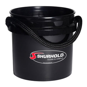 Shurhold Worlds Best Rope Handle Bucket - 3.5 Gallon - Black - TRAPSKI