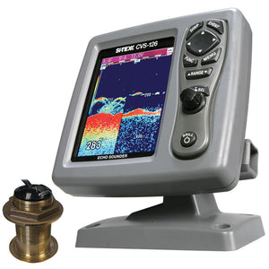 SI-TEX CVS-126 Dual Frequency Color Echo Sounder w/B60 12 Transducer B-60-12-CX - TRAPSKI