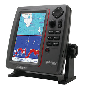 SI-TEX GPS Dual Frequency 600W Sonar System - 7 Color LCD w/Internal External GPS Antenna C-MAP 4D Card - TRAPSKI