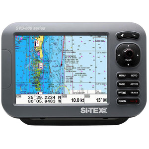 SI-TEX Standalone 8 Chart Plotter System w/Color LCD, Internal GPS Antenna C-MAP 4D Card - TRAPSKI